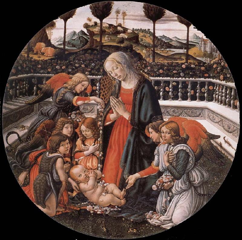 Francesco Botticini The Adoracion of the Nino oil painting image
